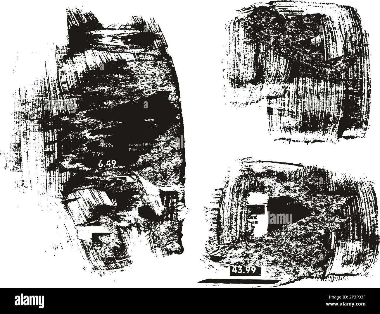 Ripped & Torn Paper Background Mix Grunge Punk Style High Detail ...