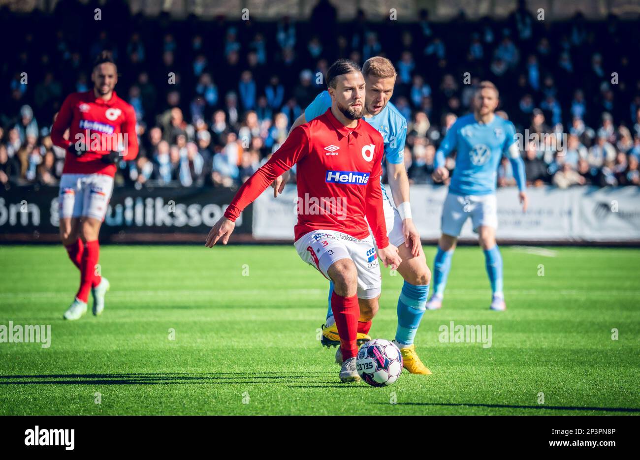 Malmoe, Sweden. 05th Mar, 2023. Abdelkarim Mammar Chaouche (3) of Degerfors seen during the Svenska Cup match between between Malmoe FF and Degerfors at Malmoe Idrottsplats in Malmoe. (Photo Credit: Gonzales Photo/Alamy Live News Stock Photo
