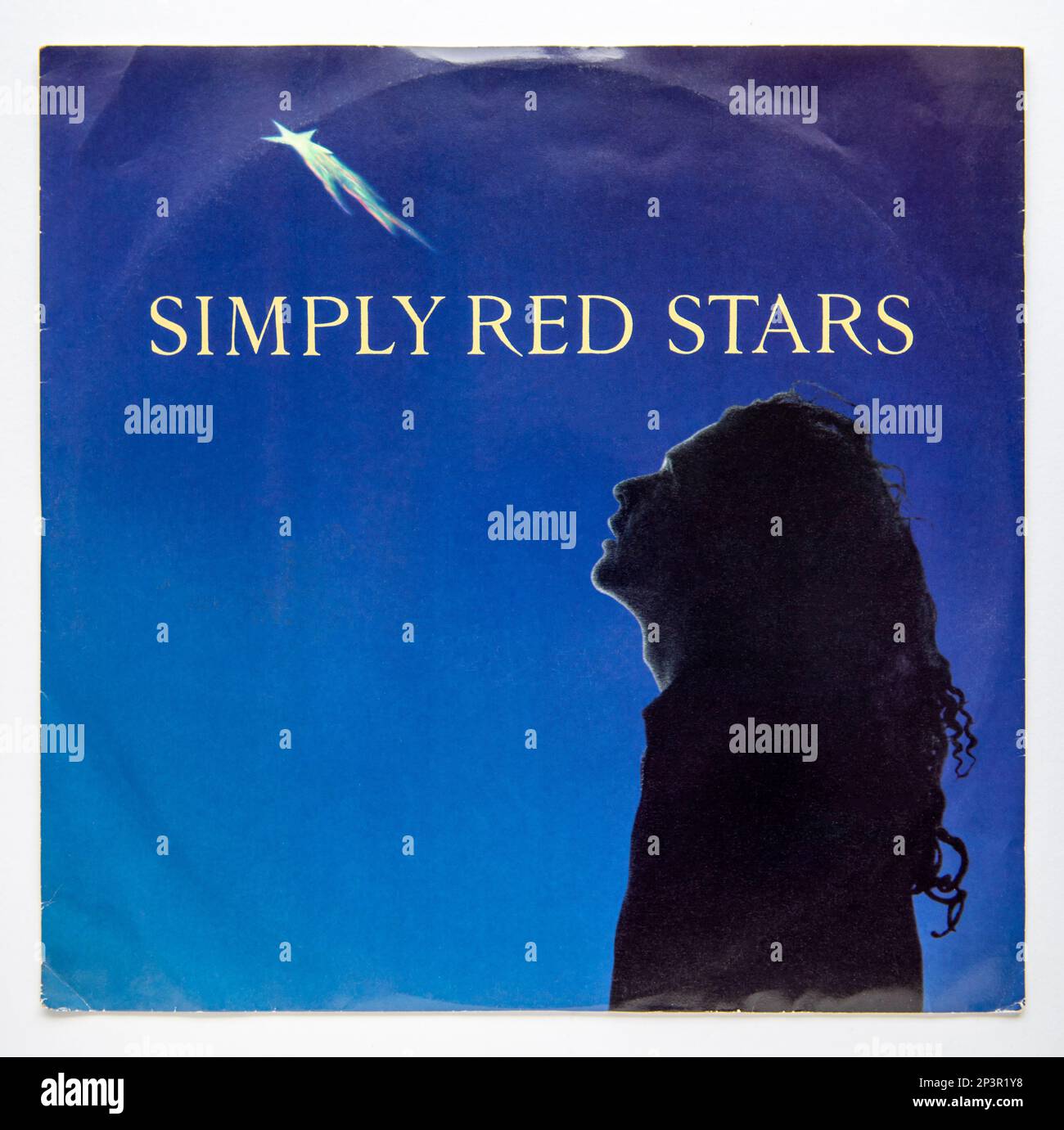 Picture cover of the 12 inch single version of Stars by Simply Red, which was released in 1991 Stock Photo