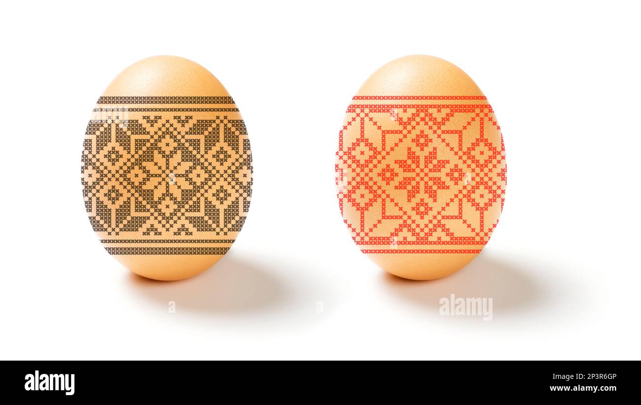 Easter egg isolated on white background Stock Photo - Alamy