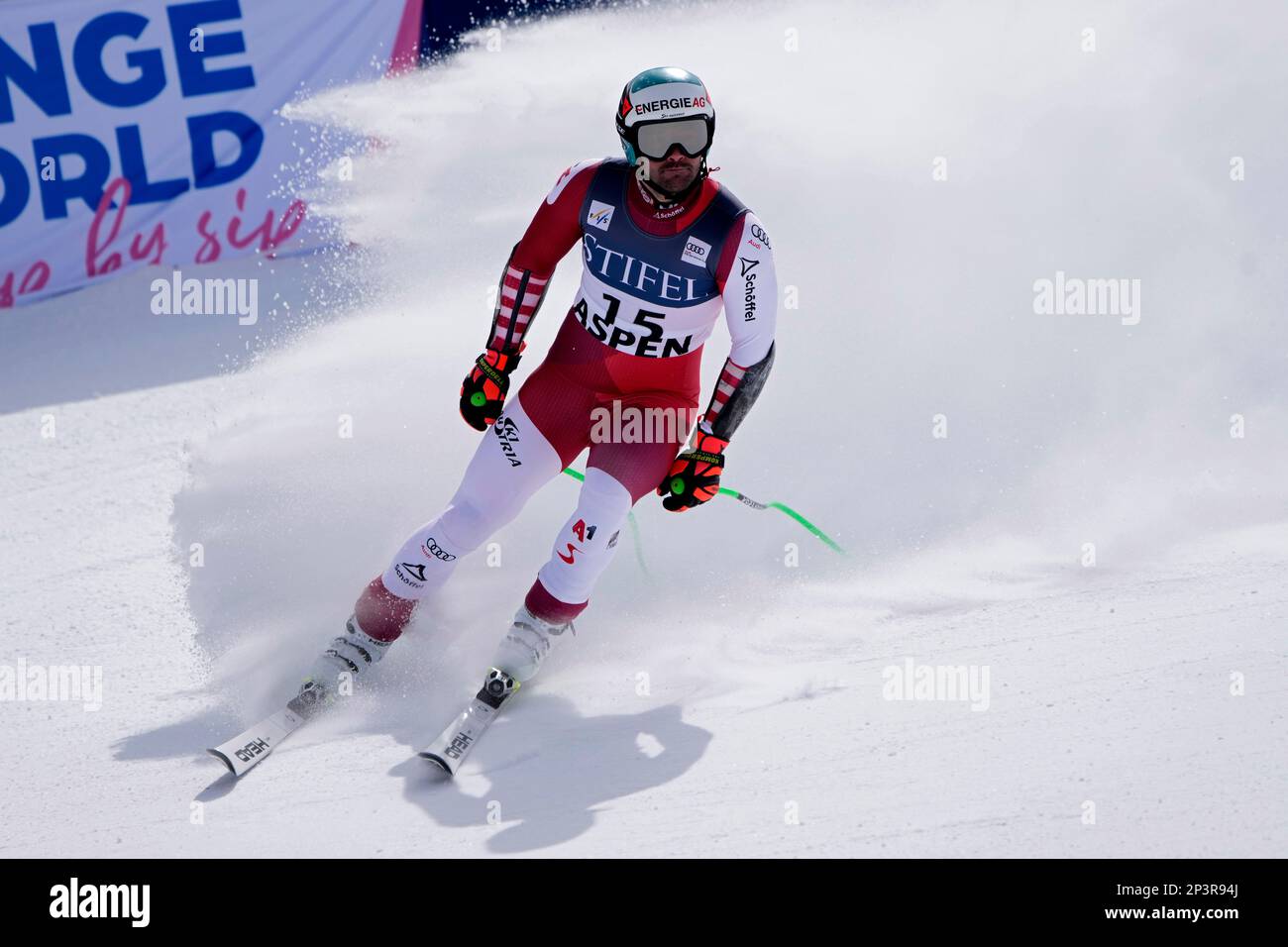 Austria's Vincent Kriechmayr finishes his run during a men's World Cup ...