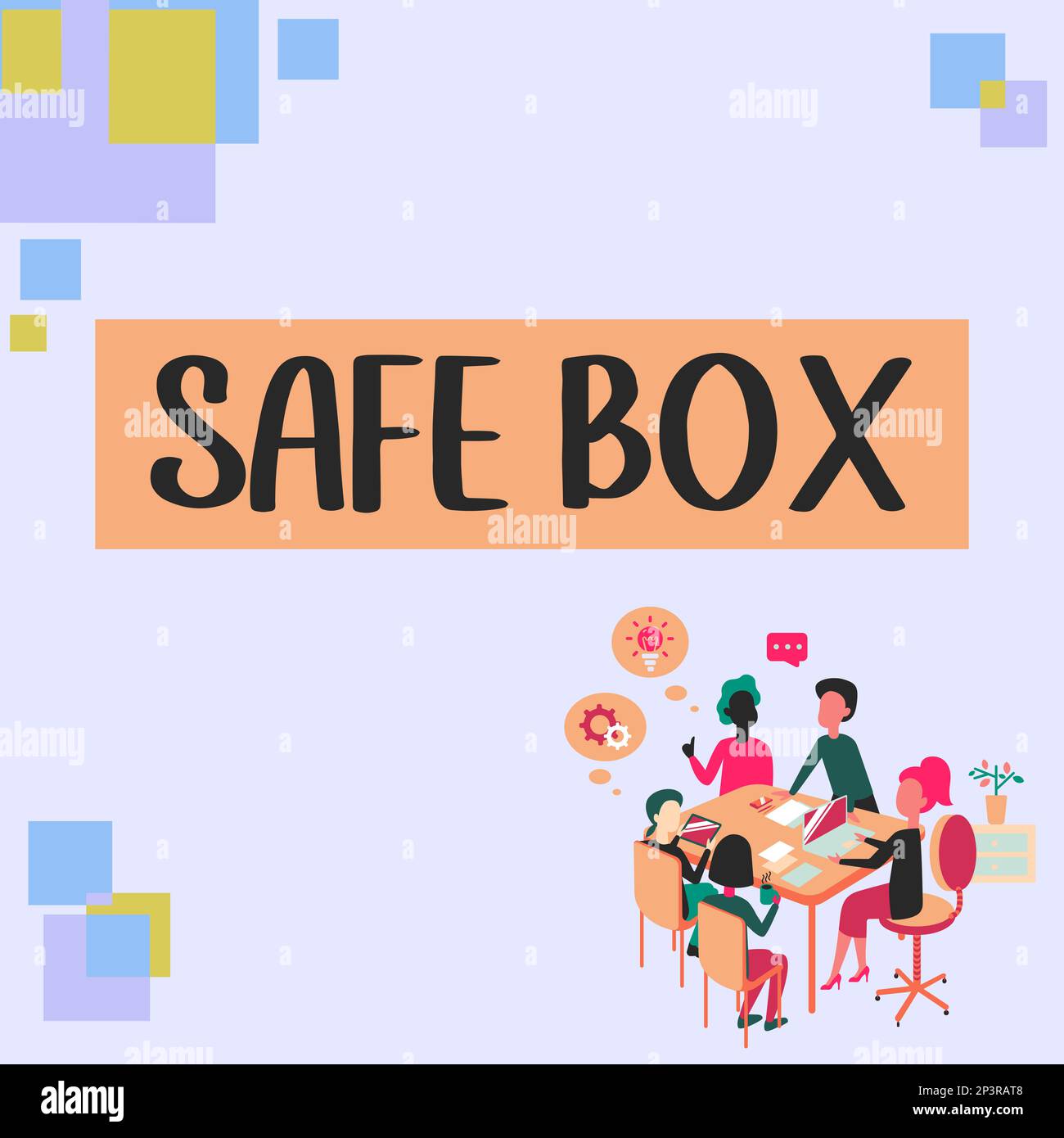 Conceptual caption Safe Box. Business approach A small structure where ...