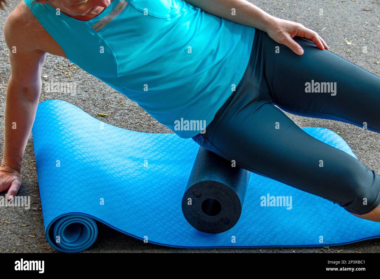 Accessories for the sport training and gymnastic to remain fit Stock Photo