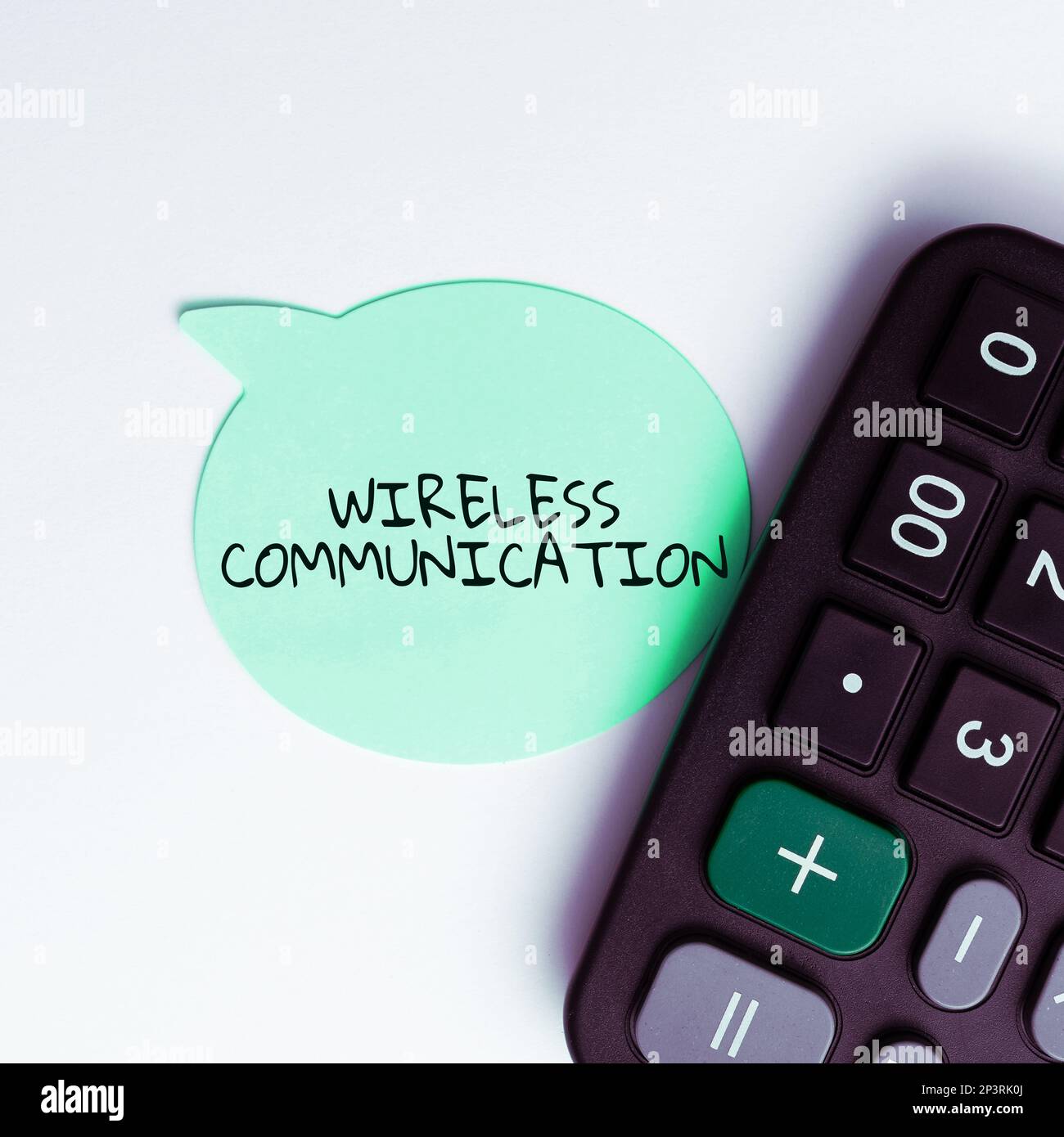 Writing displaying text Wireless Communication. Concept meaning methods