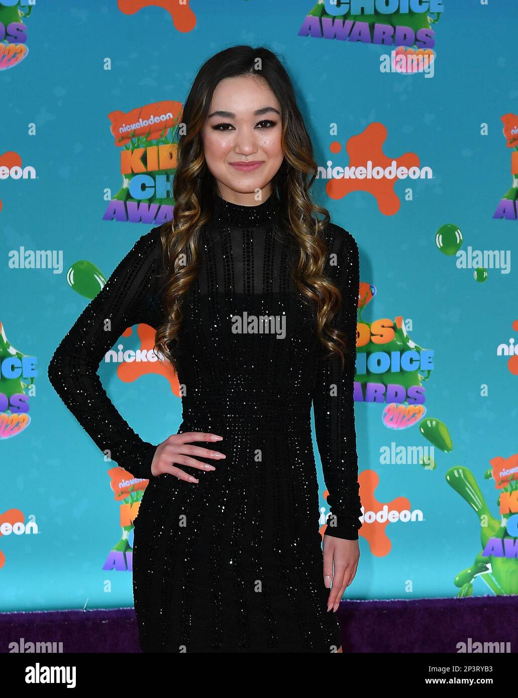 Ava Ro attends the 2023 Nickelodeon Kids' Choice Awards at Microsoft Theater on March 04, 2023