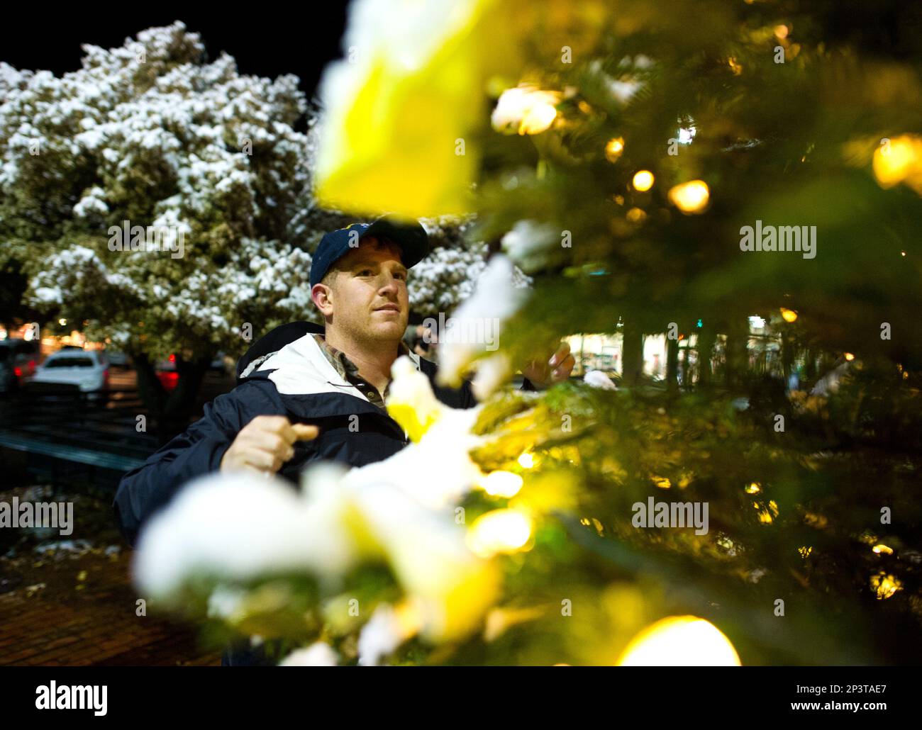 In this photo taken on Saturday, Nov. 29, 2014, Marshall Mabley