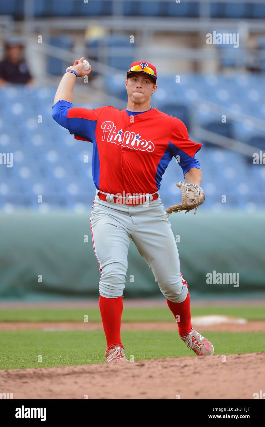 Third Baseman Max Ponzurick (24) of Greensbrug-Salem High School