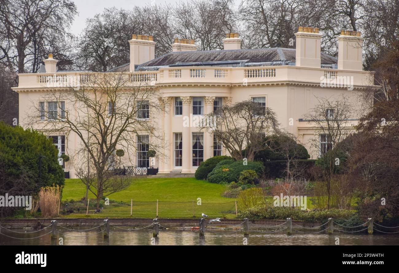 London, UK. 5th March 2023. The Holme Mansion in Regent's Park