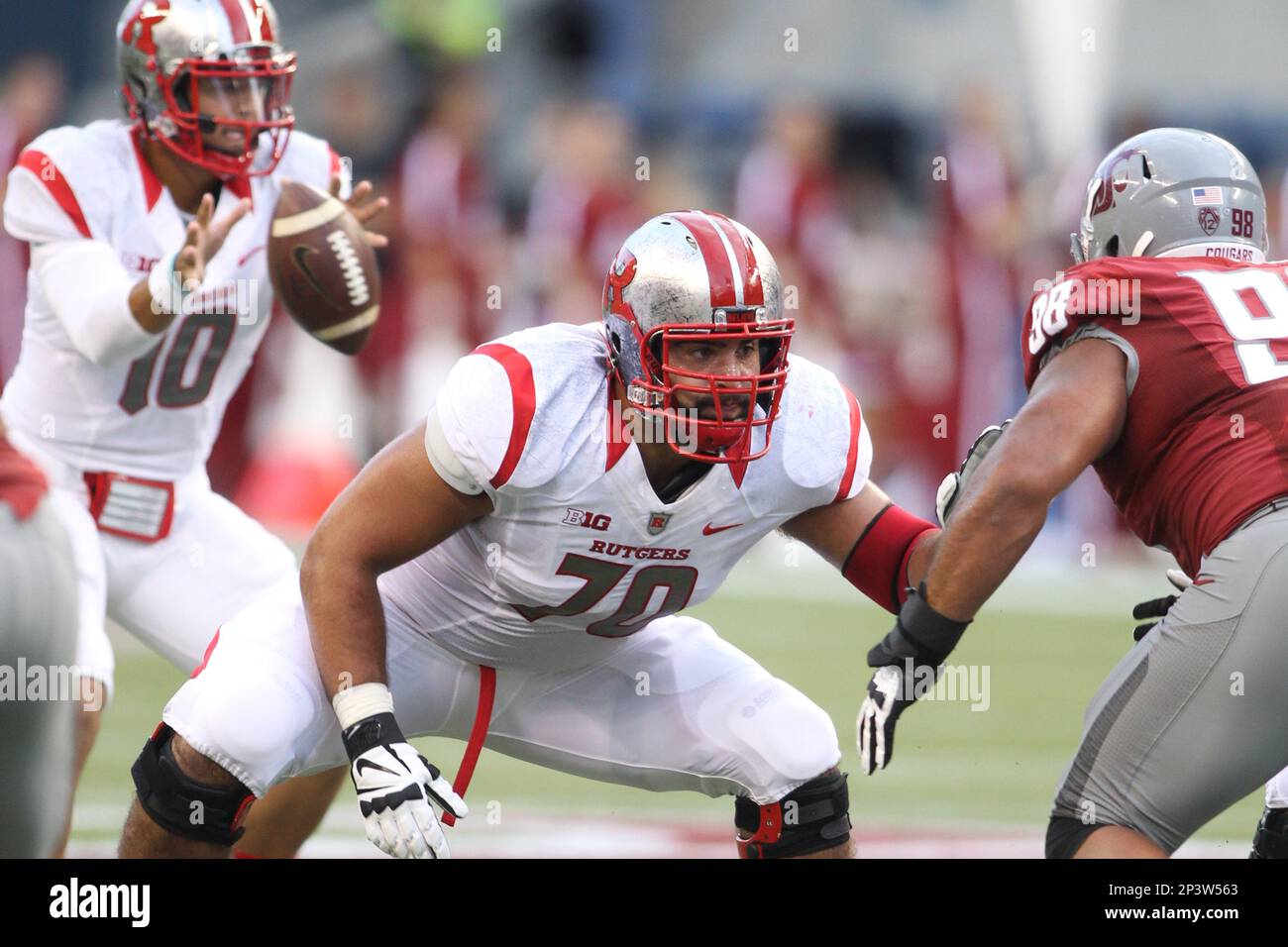 2014-08-28: Rutgers Chris Muller against Washington State. Rutgers ...
