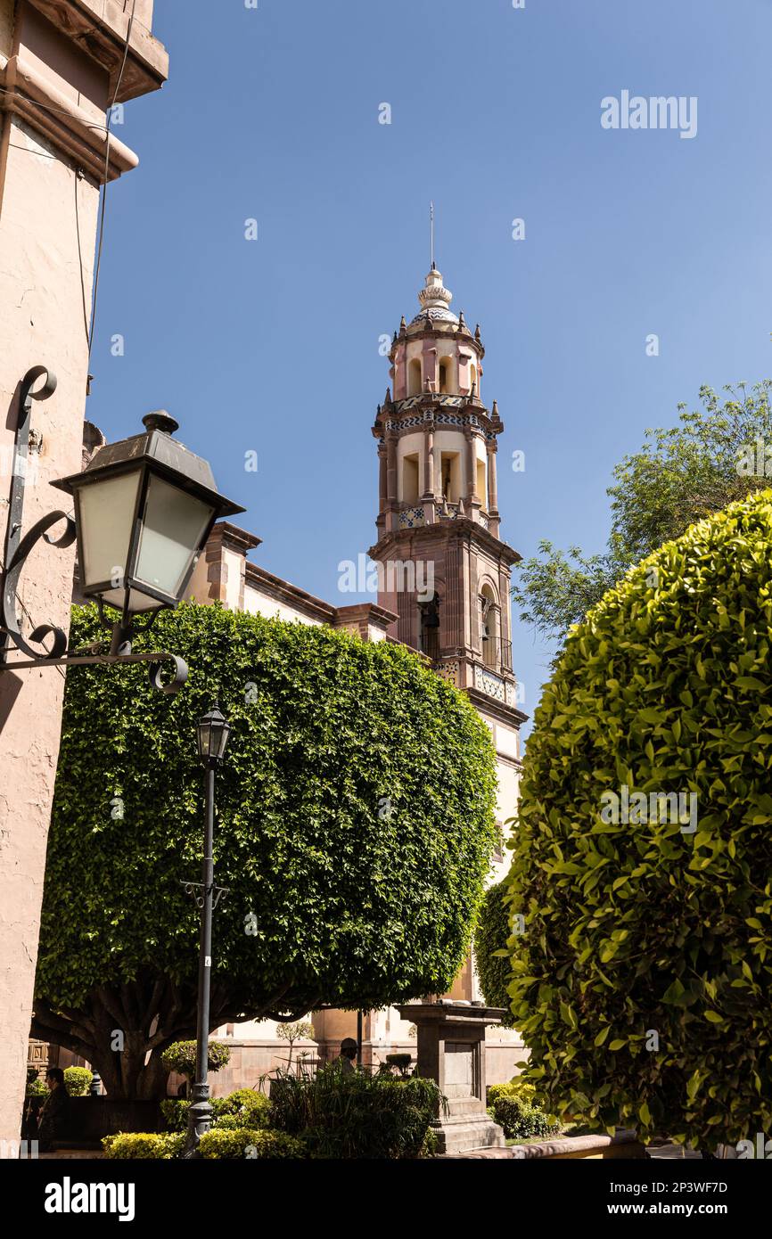 Church downtown Queretaro, Mexico Stock Photo