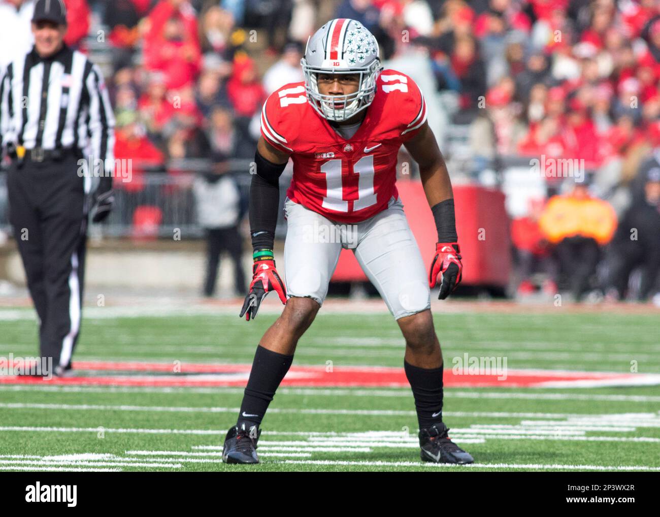 22 November 2014 Defensive back Vonn Bell 11 of the Ohio State Buckeyes during the game