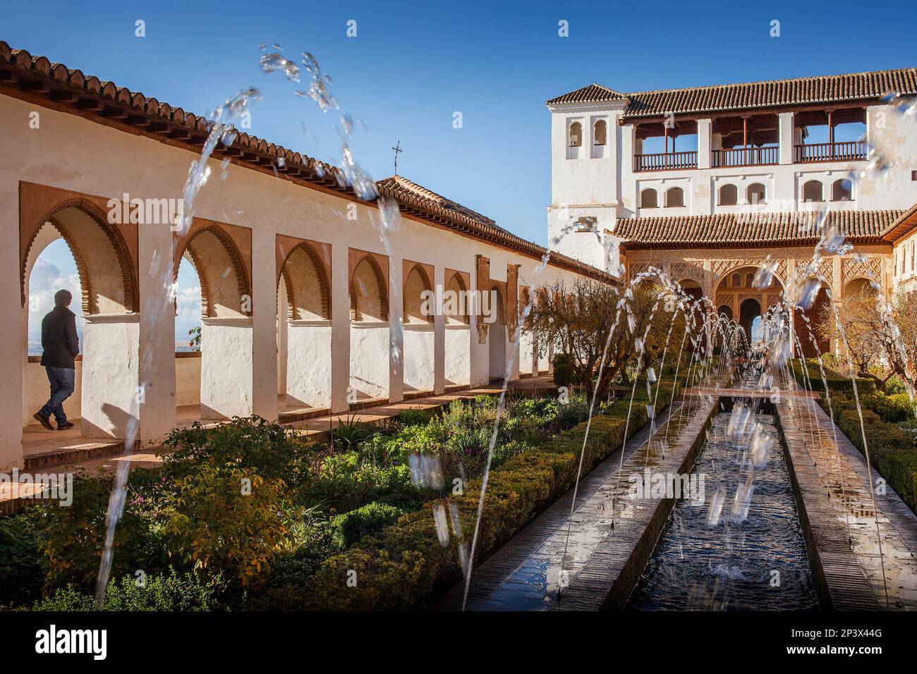 Patio de la Acequia (courtyard of irrigation ditch). El Generalife. La