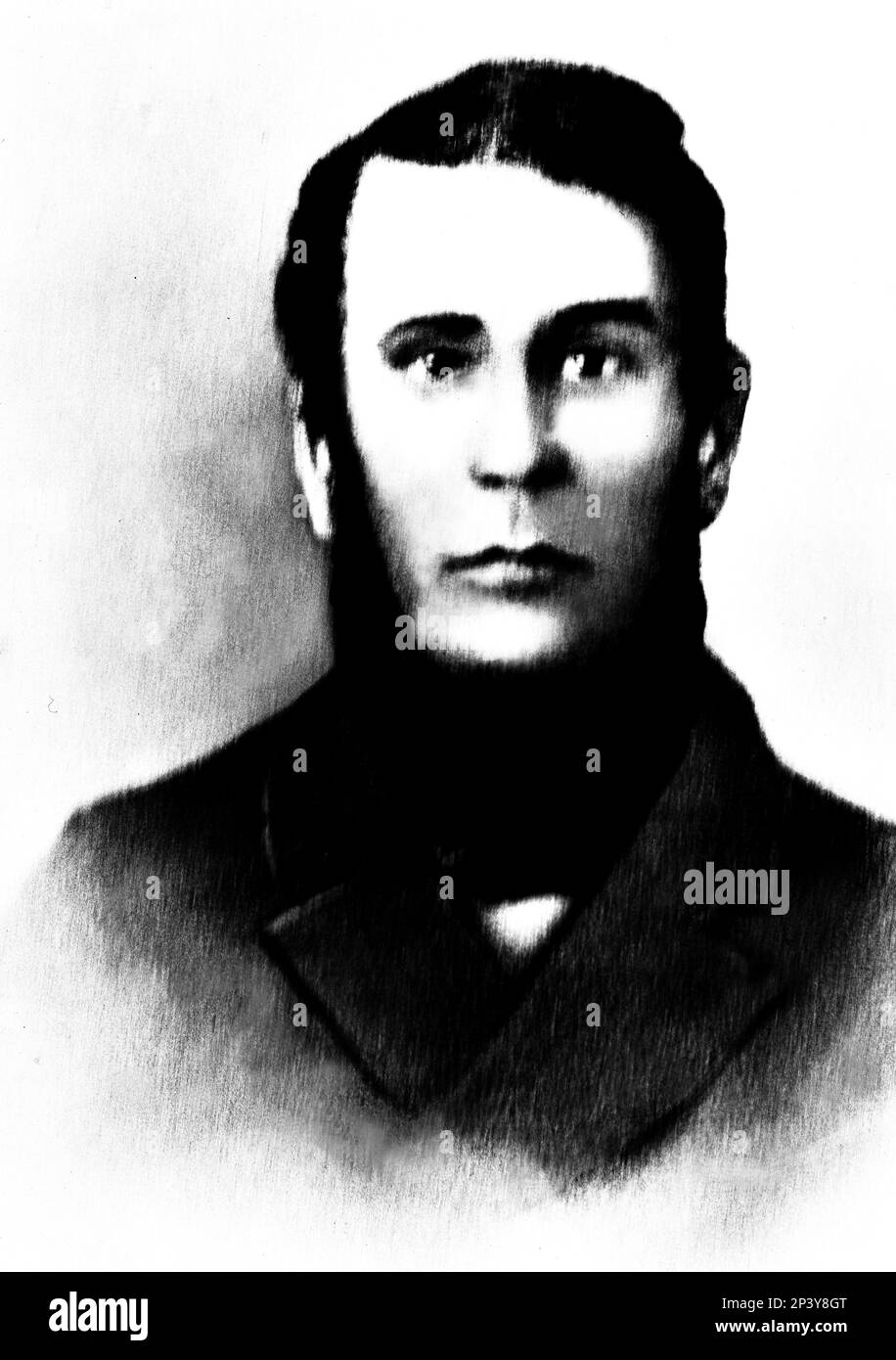 Echevarria, Esteban (1805 - 1851), Argentine writer, 19th century. Stock Photo