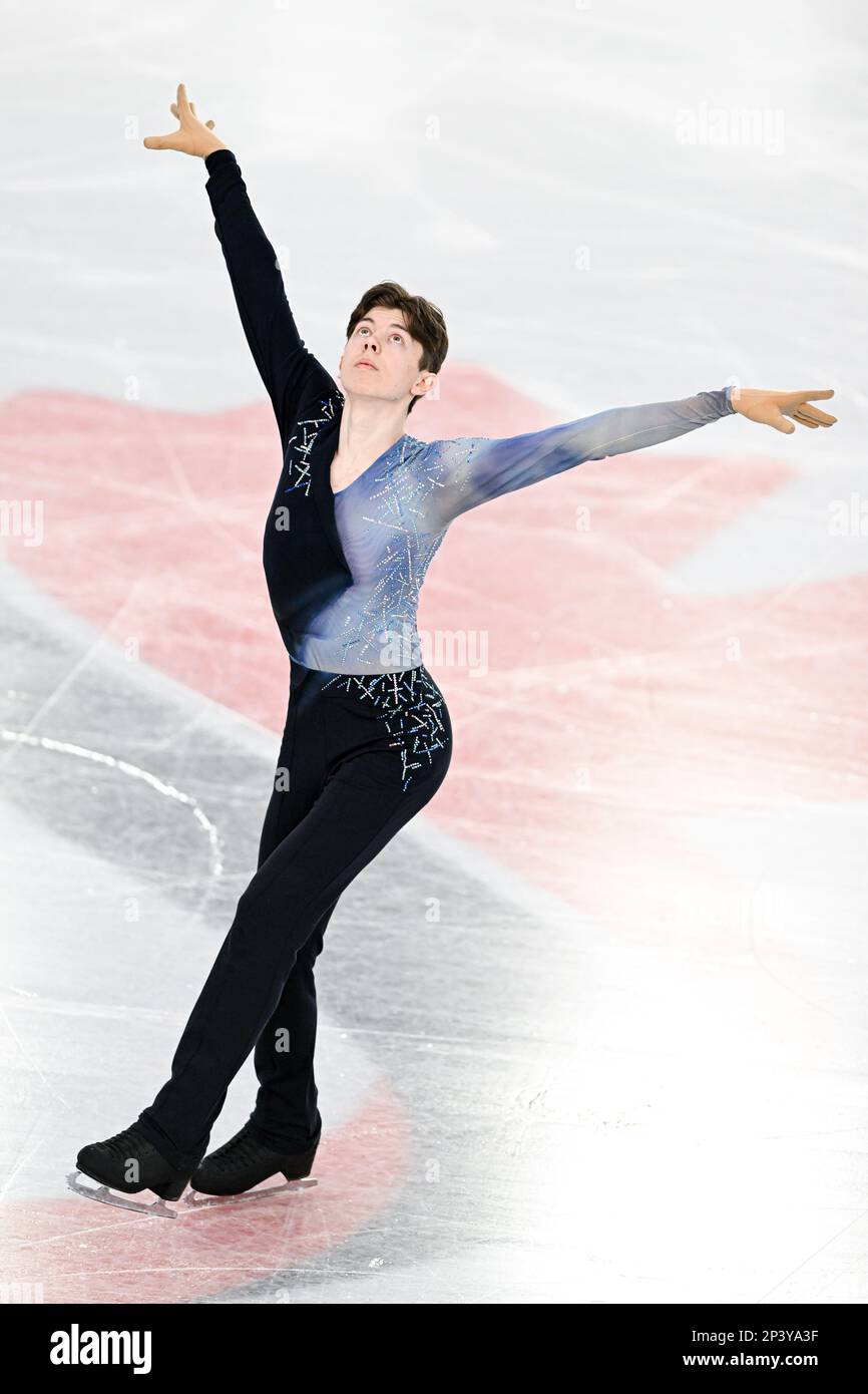 Aleksa RAKIC (CAN), during Junior Men Free Skating, at the ISU World