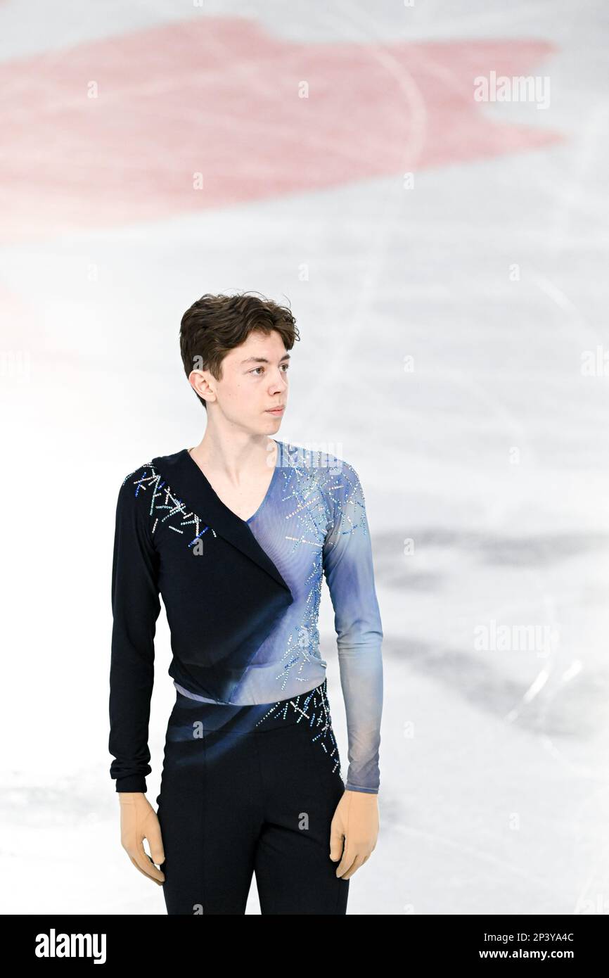 Aleksa RAKIC (CAN), during Junior Men Free Skating, at the ISU World Junior Figure Skating