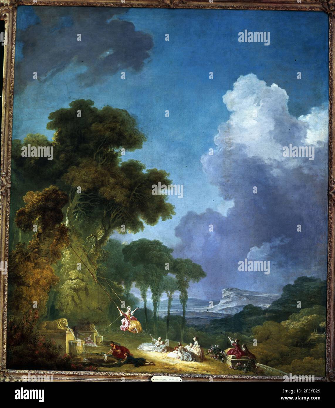 'The Swing', the work of Jean Honor&#xe9; Fragonard, 18th century. Stock Photo