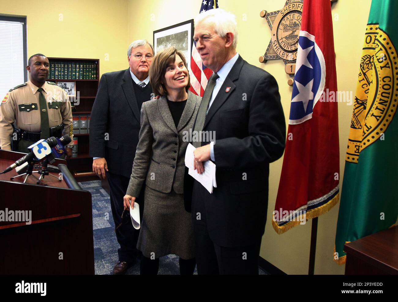 Shelby County District Attorney General Amy Weirich, second from right ...