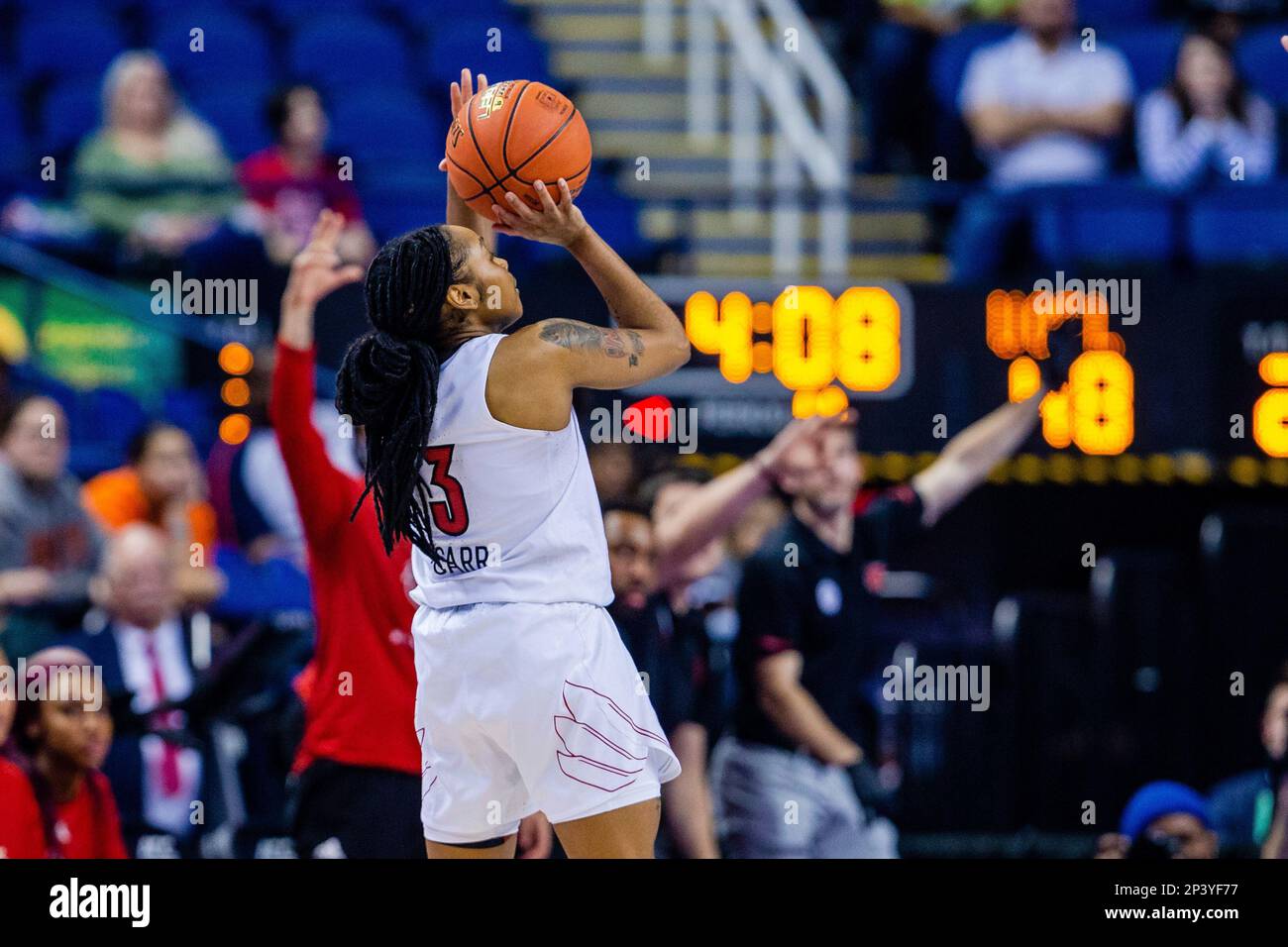 March 5, 2023 during the finals of the Women's ACC Tournament at