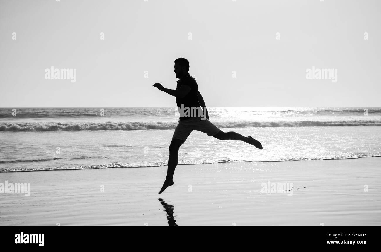 energetic summer. runner feel freedom. hurry up. endurance and stamina