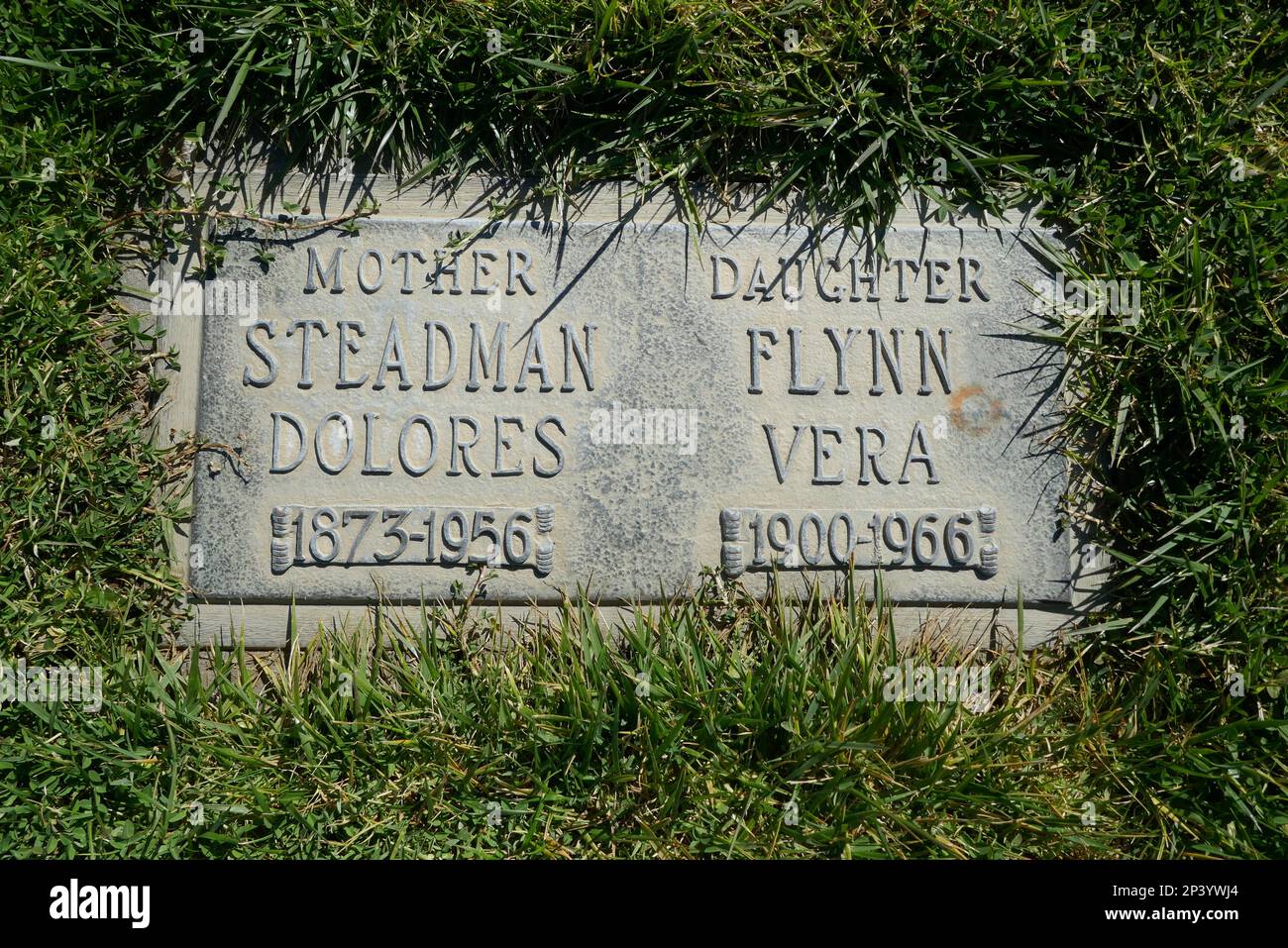 Long Beach, California, USA 2nd March 2023 Actress Vera Steadman's Grave in Erica Section at Forest Lawn Long Beach Memorial Park Cemetery on March 2, 2023 in Long Beach, California, USA. Photo by Barry King/Alamy Stock Photo Stock Photo