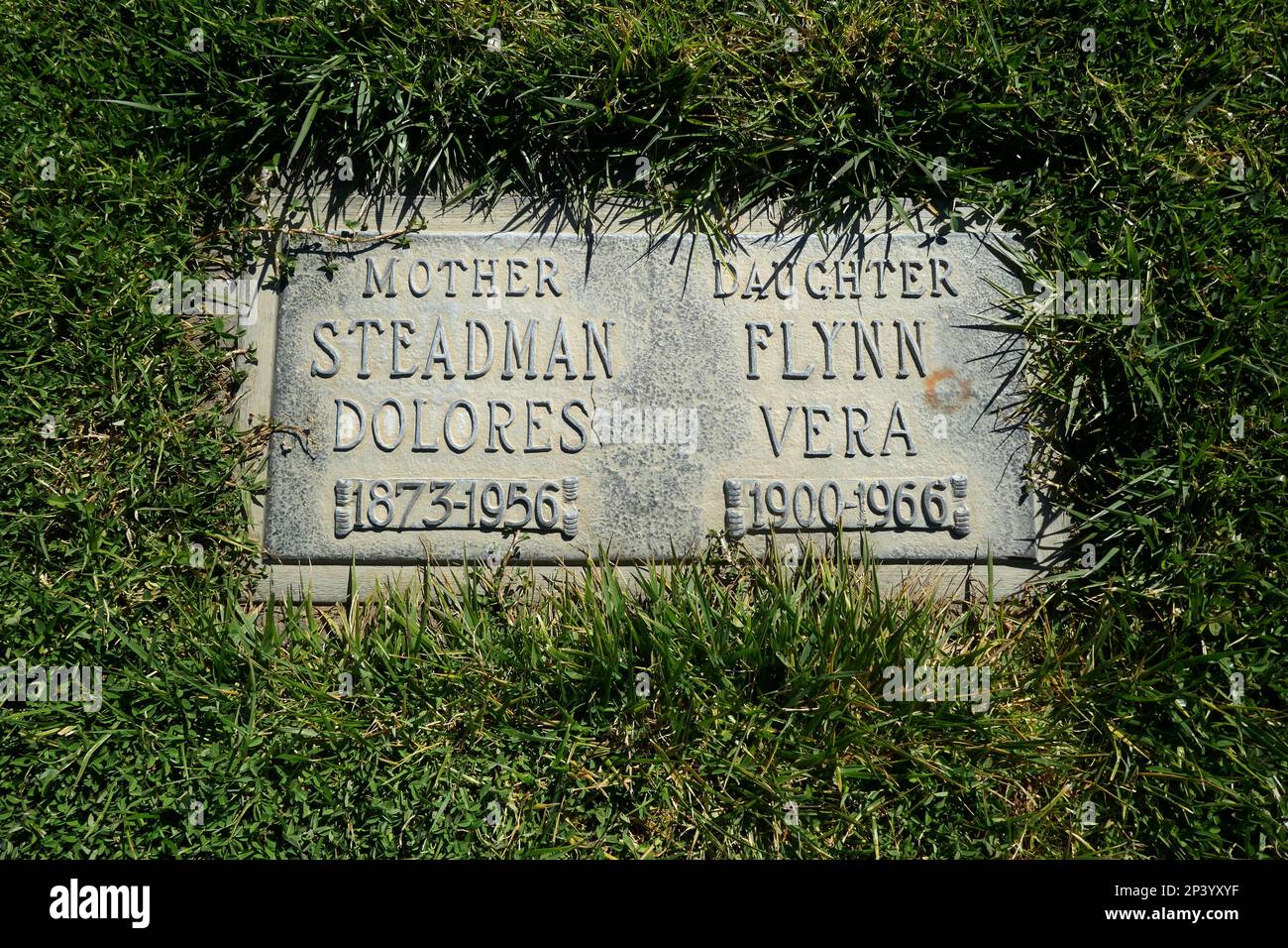 Long Beach, California, USA 2nd March 2023 Actress Vera Steadman's Grave in Erica Section at Forest Lawn Long Beach Memorial Park Cemetery on March 2, 2023 in Long Beach, California, USA. Photo by Barry King/Alamy Stock Photo Stock Photo
