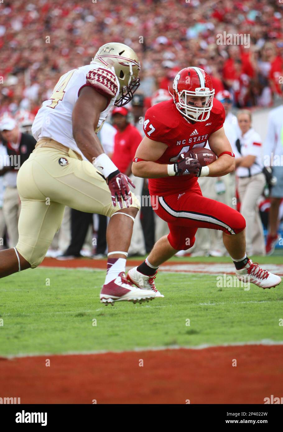 September 27, 2014: North Carolina State Wolfpack fullback Tyler Purvis ...