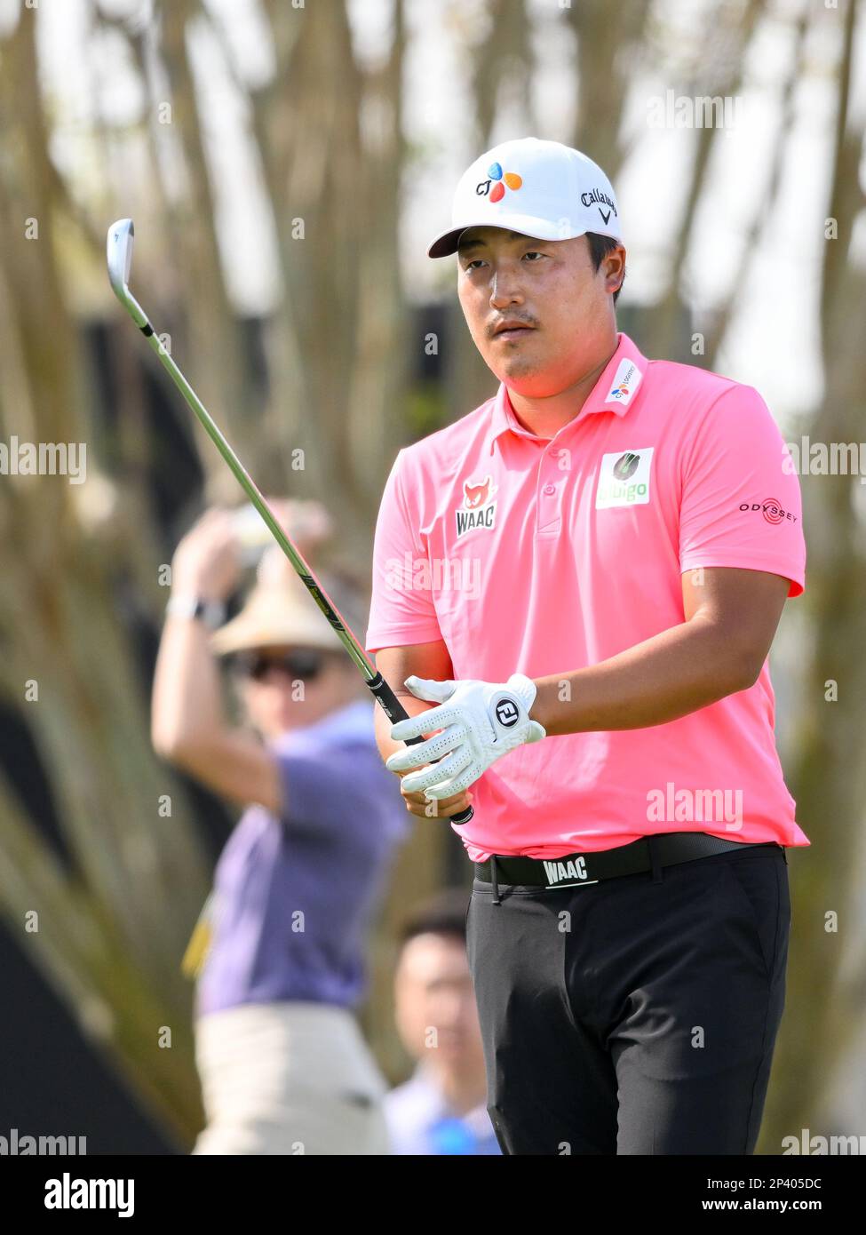 March 5, 2023 K.H. Lee of South Korea on 10 tee during final round of