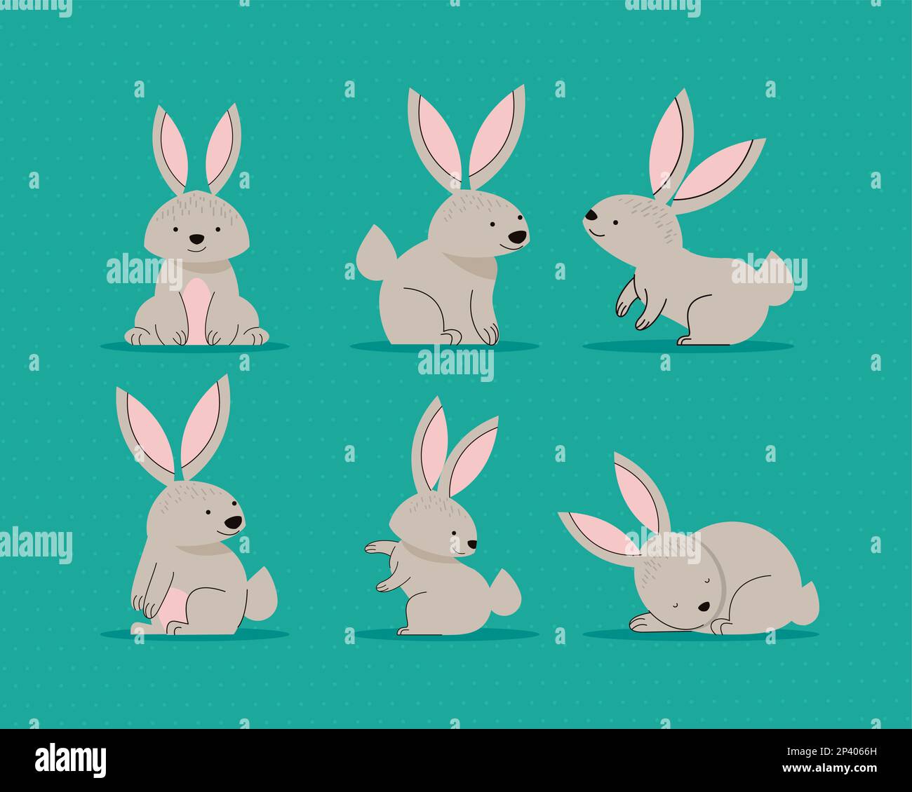 Saturday Six Rabbit Six rabbits hi-res stock photography and images - Alamy