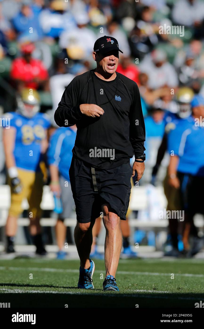 April 26 2014 ucla bruins head coach jim mora during the ucla spring