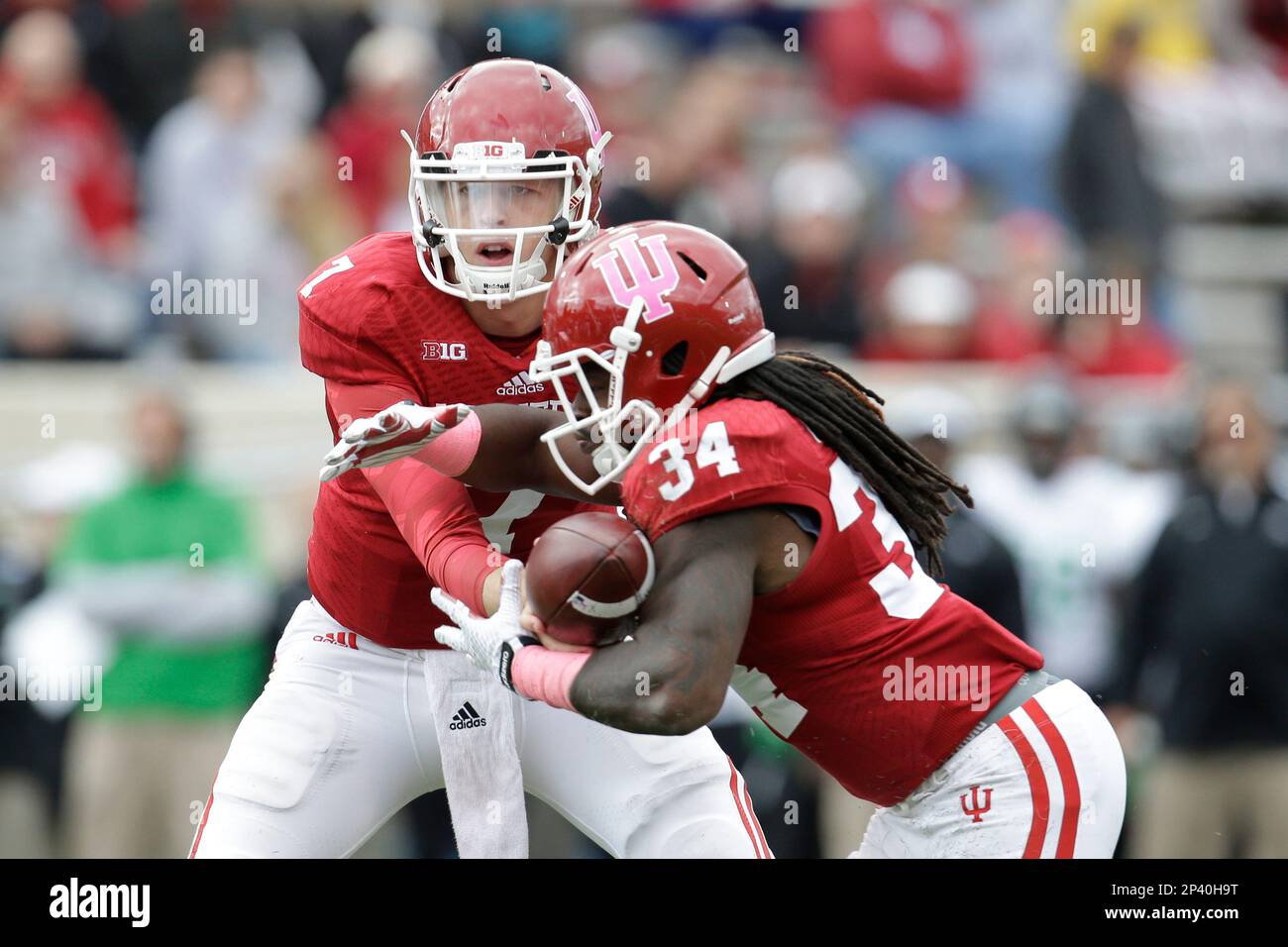 04 October 2014 Indiana Hoosiers quarterback Nate Sudfeld (7) as the