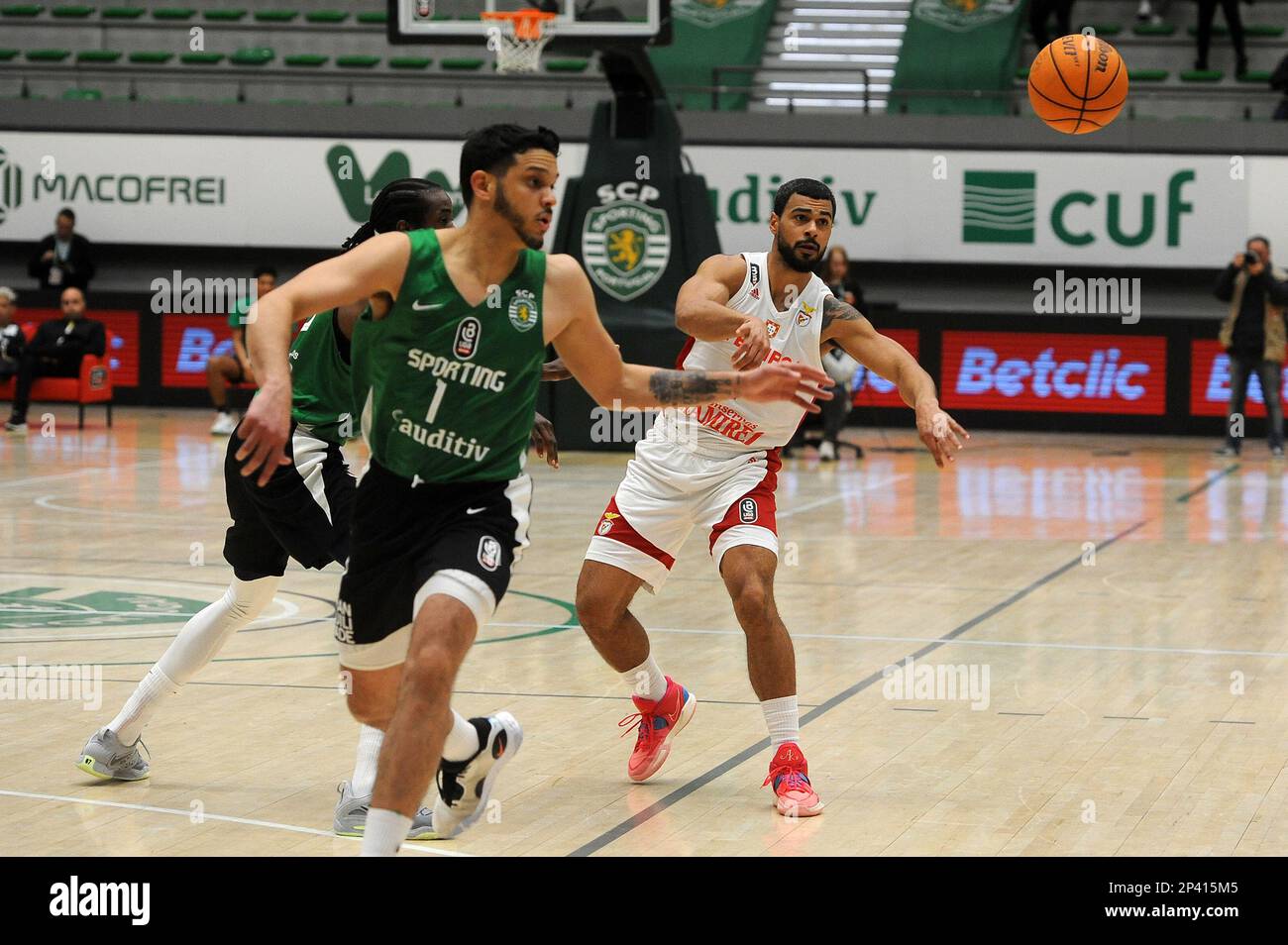 Lisbon, 05/03/2023 - Sporting CP hosted SL Benfica this afternoon at  Pavilhão João Rocha in Lisbon, in a game for the National Basketball  Championship, 2nd Phase 1st Matchday of the 2022/23 season.