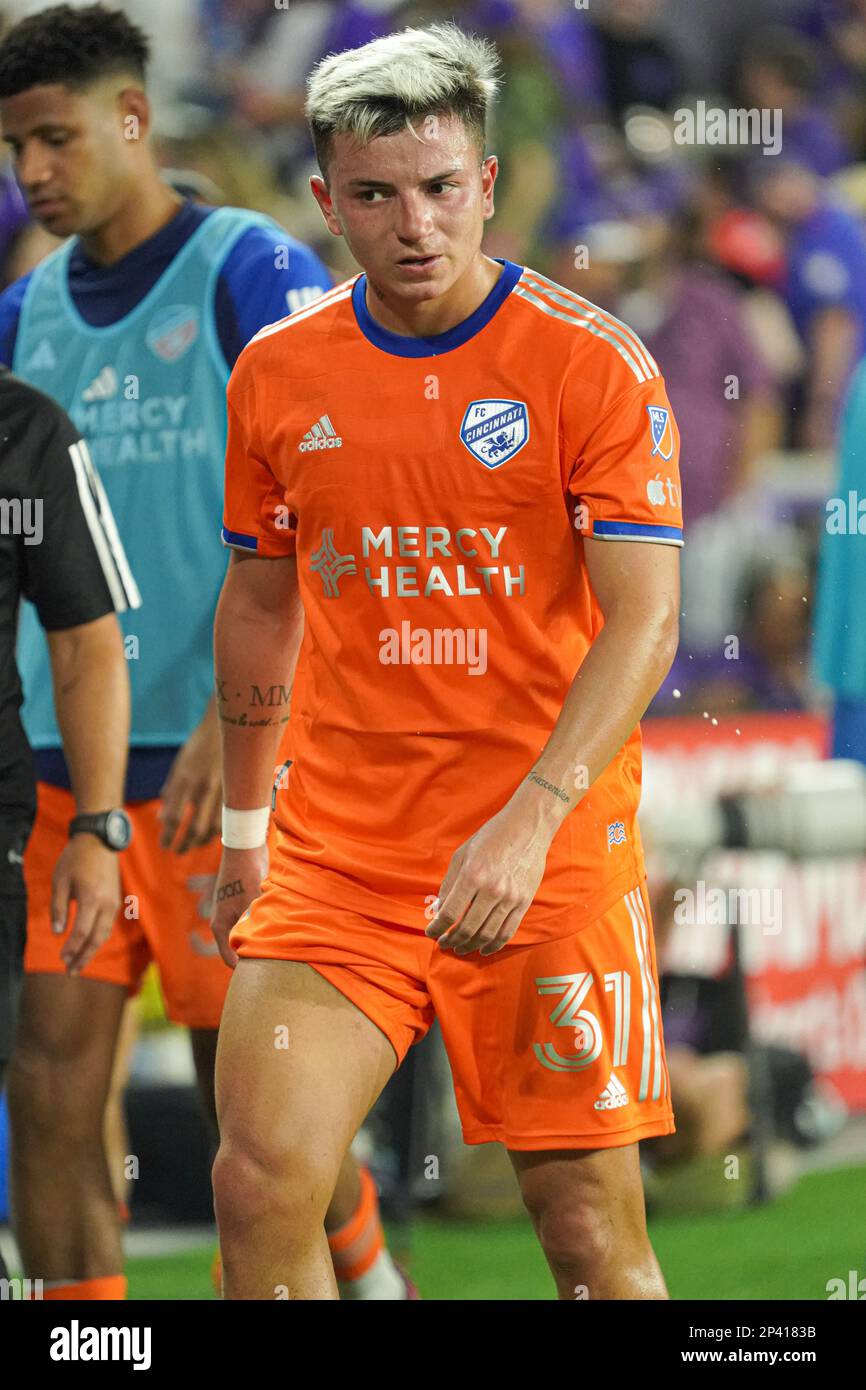 Orlando, Florida, USA, March 4, 2023, FC Cincinnati player Álvaro