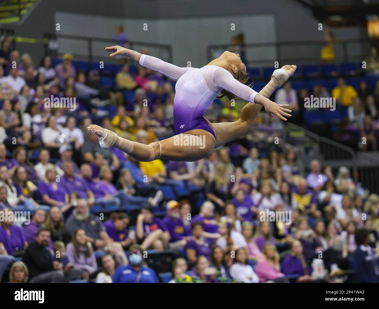 Baton Rouge, LA, USA. 3rd Mar, 2023. LSU's Alyona Shchennikova performs