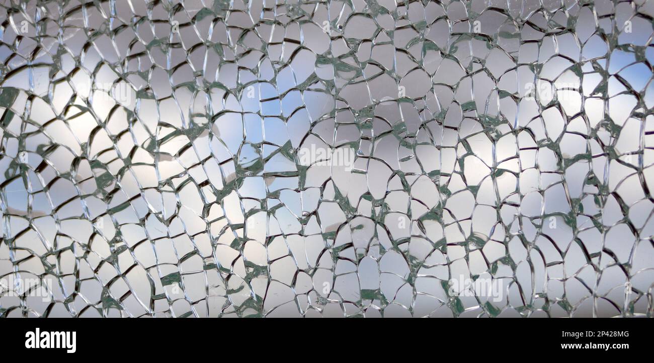Useful texture overlay. A broken glass on. with many sharp shards