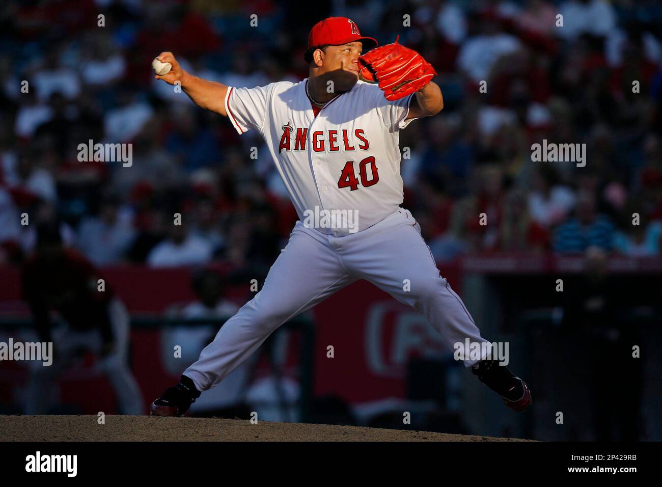Bartolo Colon of the Los Angeles Angels during a 2007 MLB season game at  Angel Stadium in Anaheim, California. (Larry Goren/Four Seam Images via AP  Images Stock Photo - Alamy