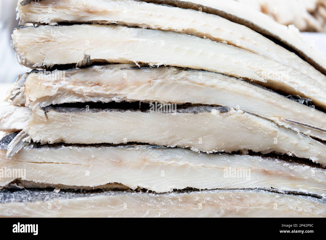 Dried salted cod Stock Photo