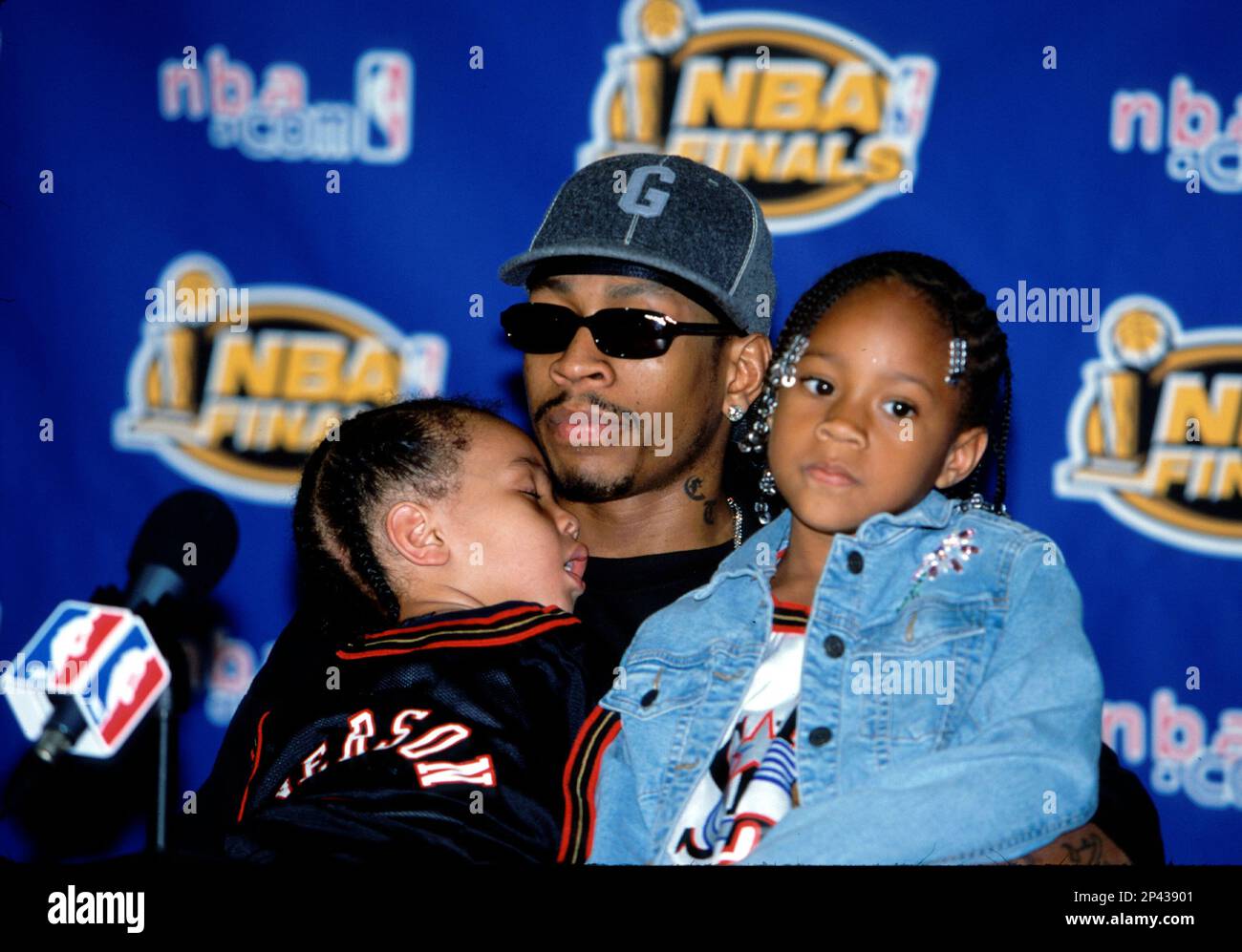 June 8, 2001; Allen Iverson of the Sixers during the game