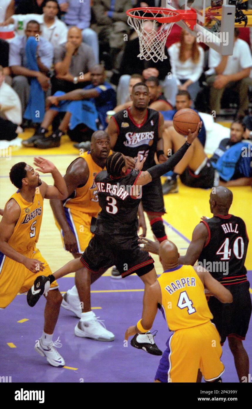 June 8, 2001; Allen Iverson of the Sixers during the game June 8, 2001; Allen Iverson of the Sixers during the game