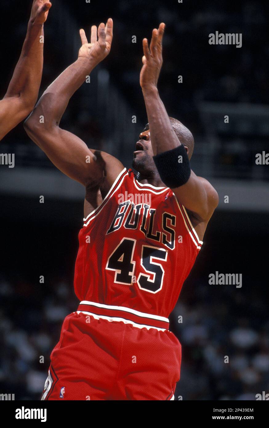 NBA FILE: Michael Jordan of the Chicago Bulls. (Icon Sportswire via AP ...