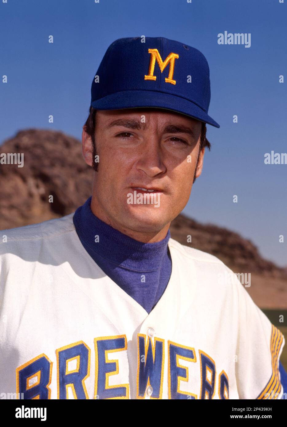 Circa 1970: Roric Harrison of the Milwaukee Brewers during spring training.  (Icon Sportswire via AP Images Stock Photo - Alamy