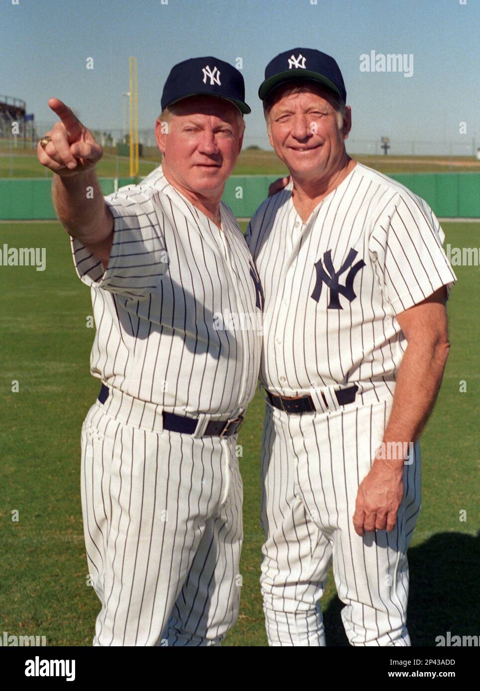MLB FILE: Whitey Ford and Mickey Mantle of the New York Yankees are  together for one of their fantasy camps near Orlando, Florida. (Icon  Sportswire via AP Images Stock Photo - Alamy