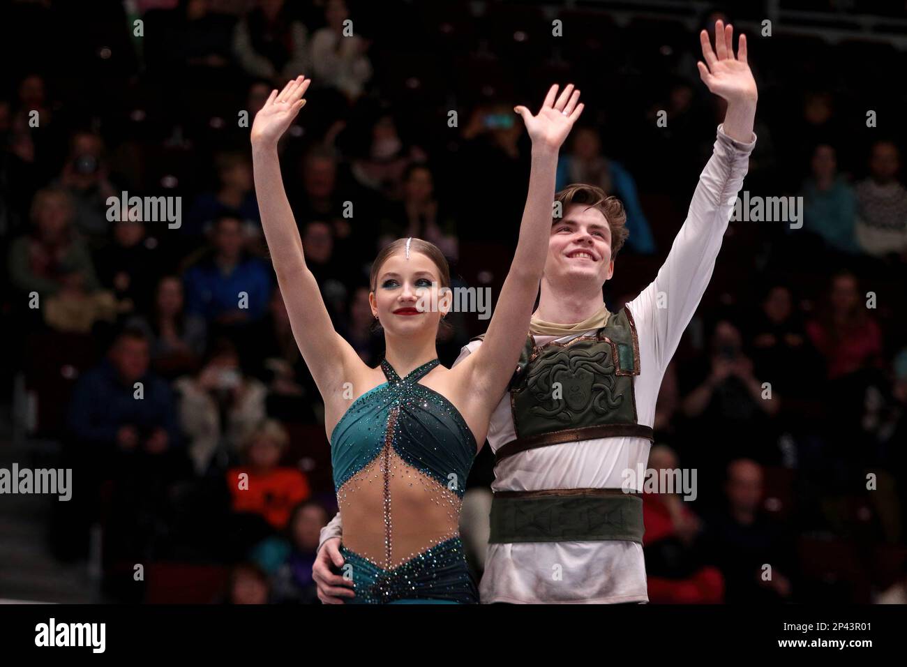 Vasilisa Kaganovskaya and Valery Angelopol attend the Award ceremony of