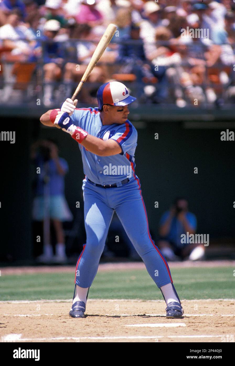 Montreal Expos Andres Galarraga (10) during a game from the 1988 season