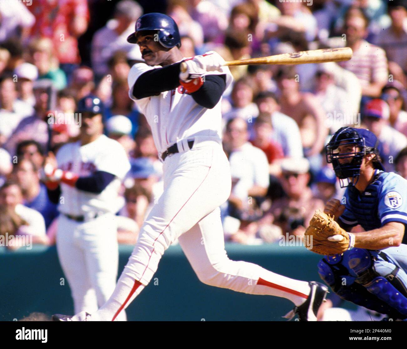 Boston Red Sox Jim Rice(14) during a game from this career at Fenway