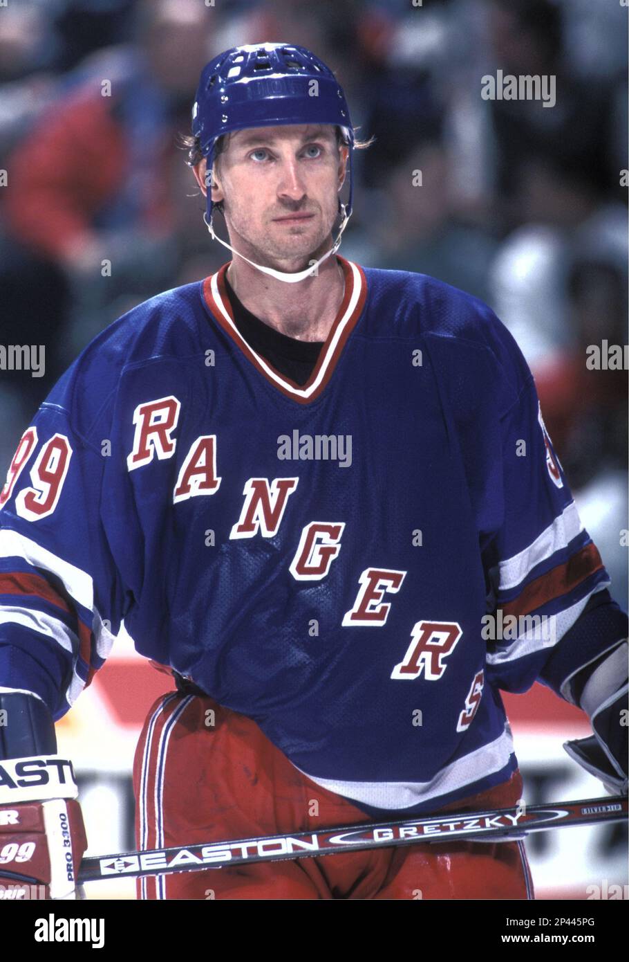 Wayne Gretzky with the New York Rangers in action against the Florida  Panthers at the Miami Arena around 1997 Stock Photo - Alamy