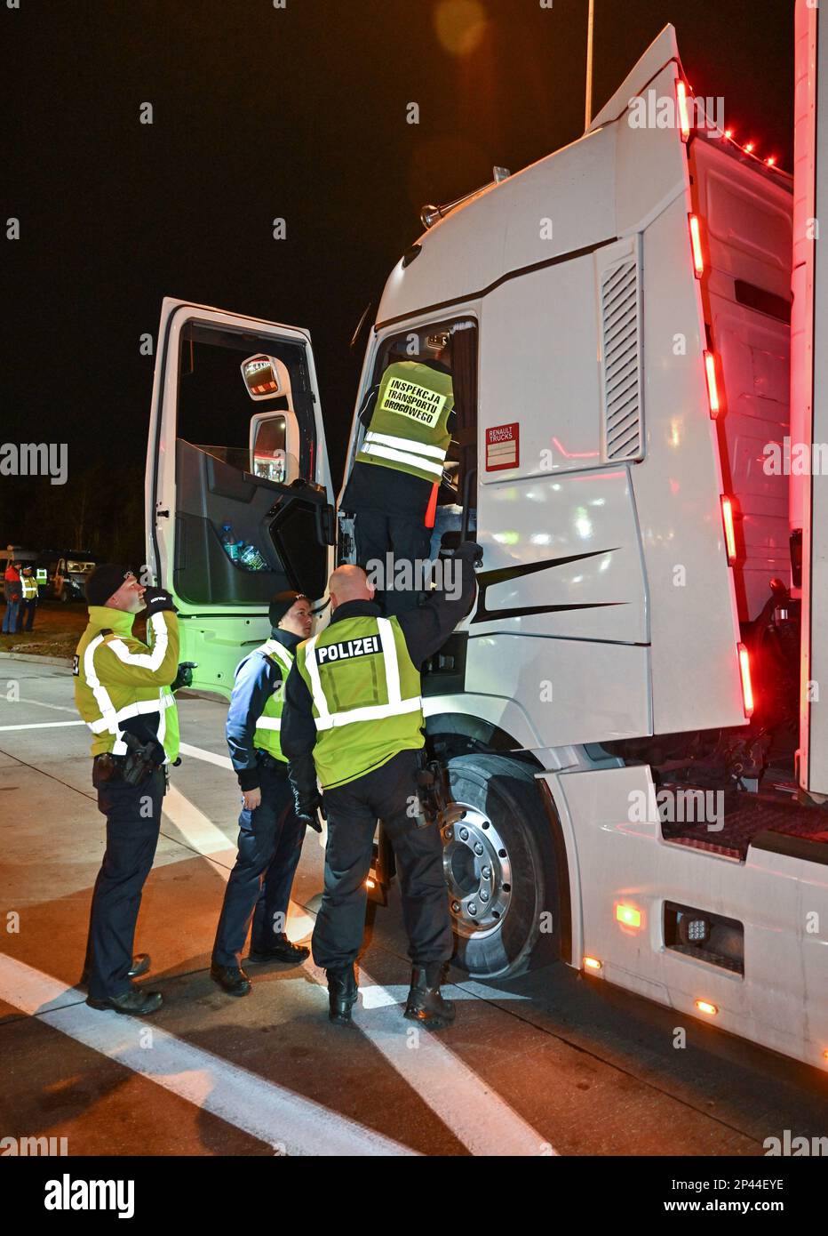 Slubice, Poland. 06th Mar, 2023. At a rest area on the A2 freeway near ...