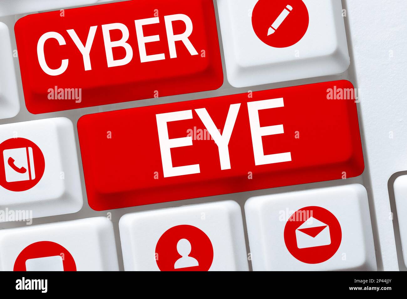 Text showing inspiration Cyber Eye. Conceptual photo tool engages in ...