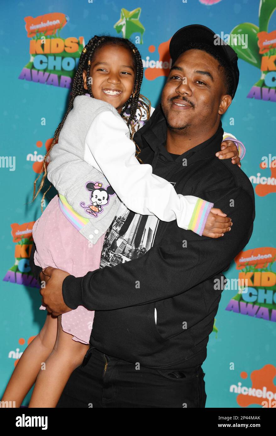 LOS ANGELES, CALIFORNIA - MARCH 04: Christopher Massey (R) and daughter  attend Nickelodeon's 2023 Kids' Choice Awards at Microsoft Theater on March  04 Stock Photo - Alamy