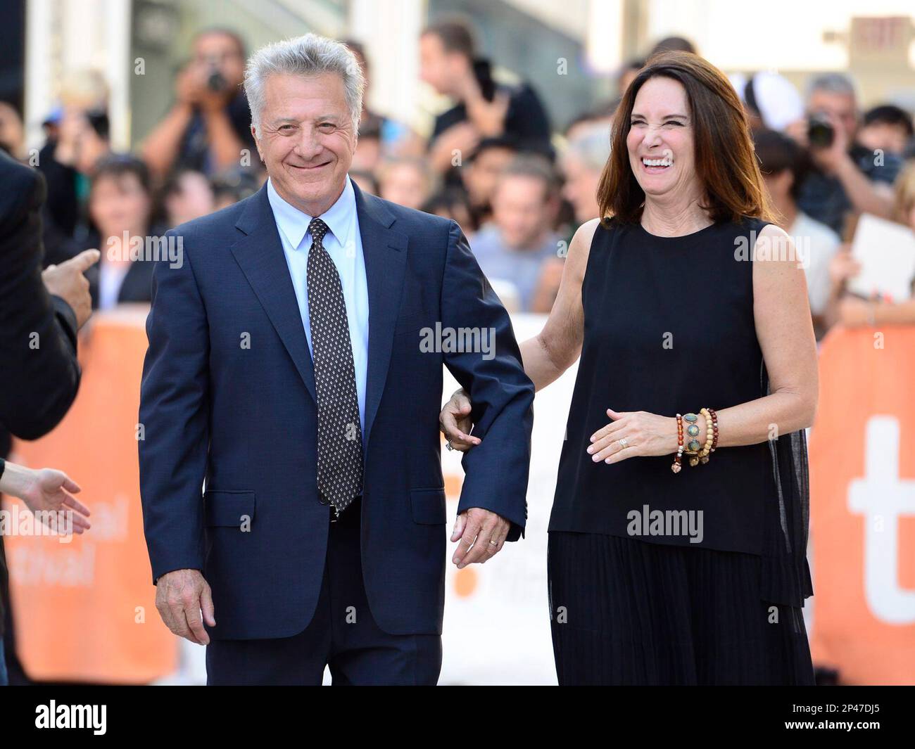 Dustin Hoffman and his wife Lisa arrive on the red carpet at the