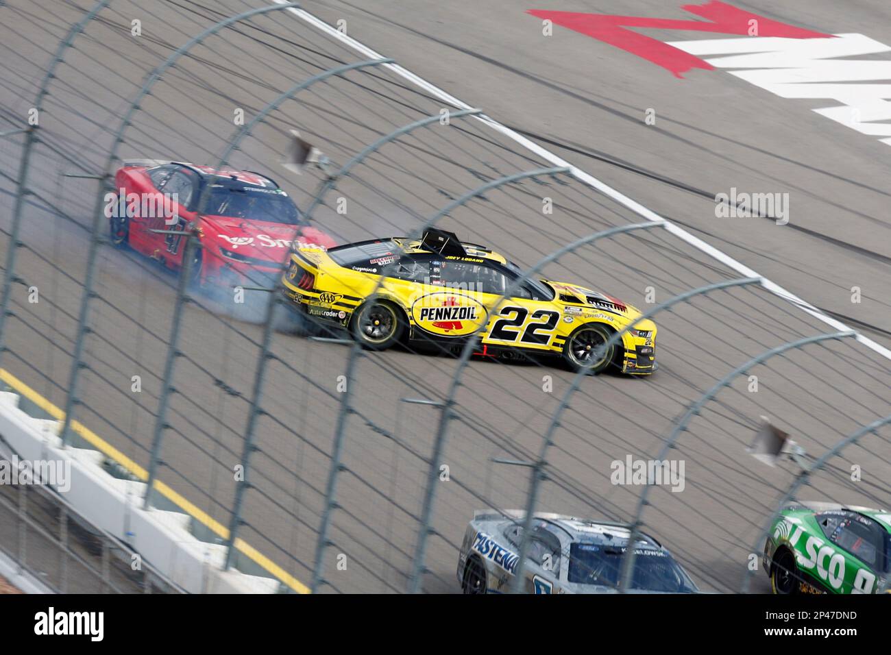 LAS VEGAS, NV - MARCH 05: Joey Logano (#22 Team Penske Pennzoil Ford ...